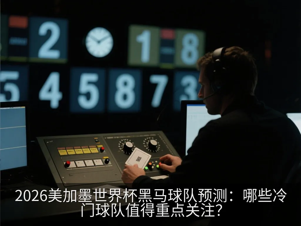 灯光璀璨的现代化足球场，象征着世界杯冷门与奇迹诞生的舞台